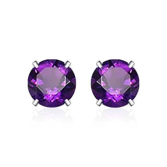 Moissanite S925 Sterling Silver Goldplated Geometric Fourclaw Earrings