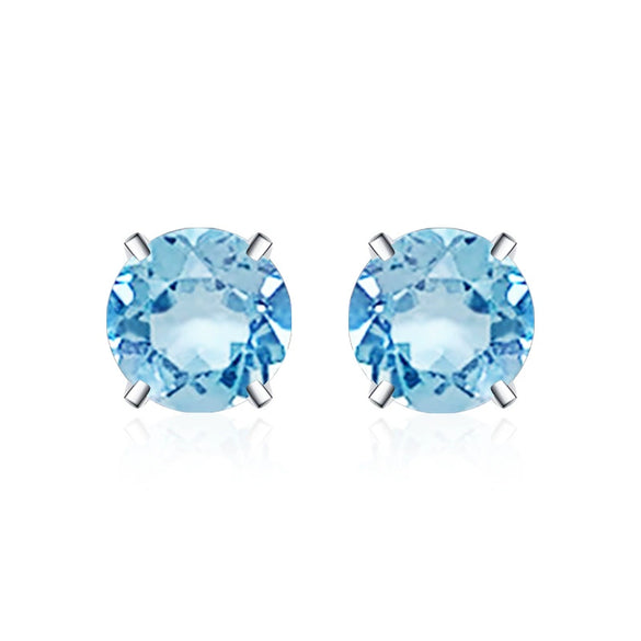 Moissanite S925 Sterling Silver Goldplated Geometric Fourclaw Earrings