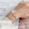 Moissanite Silver Bracelet For Women Simple Geometric Micropaved Style