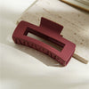 Morandi Color Solid Simple Women's Abs Hair Clip Shark Clip Seiko
