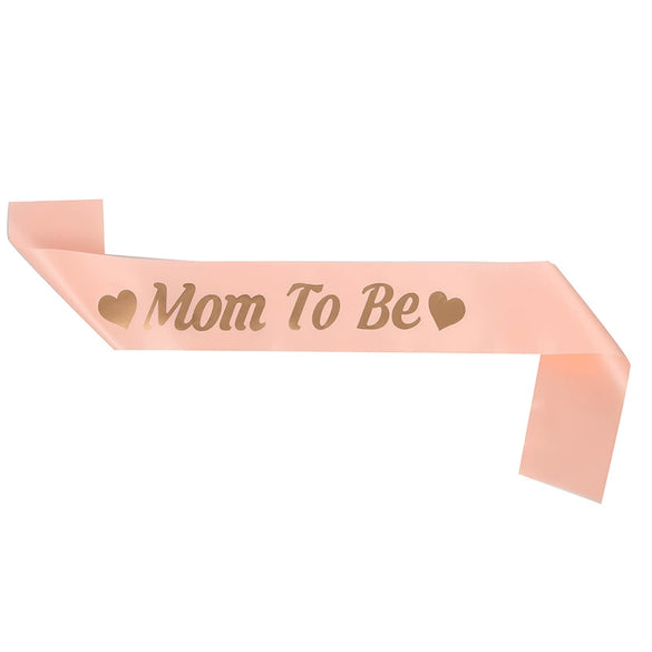 Mother And Baby Party Shoulder Strap Etiquette Belt Sardine Material Hot Stamping Printing