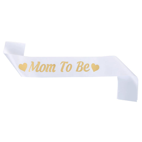 Mother And Baby Party Shoulder Strap Etiquette Belt Sardine Material Hot Stamping Printing
