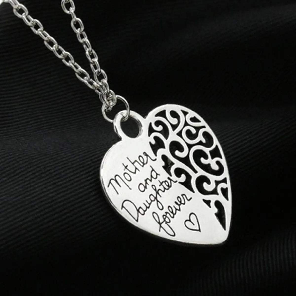 Mother And Daughter Eternal Love Necklace Female Peach Heart Necklace