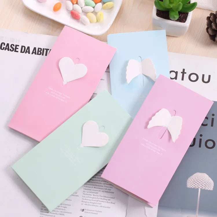 Mother'S Day Mama Simple Style Heart Shape Wings Paper Festival Card 1 Piece