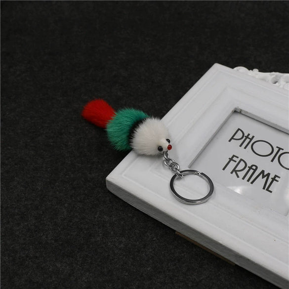 Mouse Pendant Plush Keychain