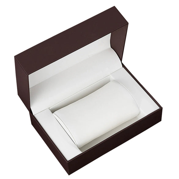Multi Function Square Watch Box Metal Paper Pu Coated Glass Unisex