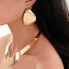 Multi Layer Collar Bracelet Earrings Jewelry Suit For Women Alloy Electroplated With O Word Chain