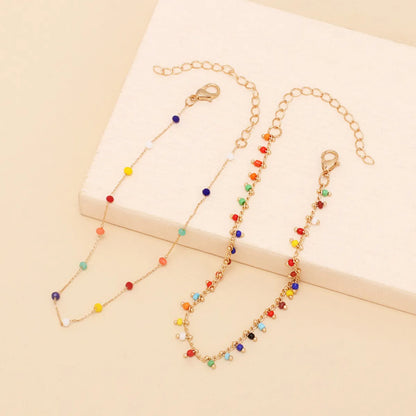 Multi-Layer Color Miyuki Beads Bohemian Anklet Wholesale Nihaojewelry