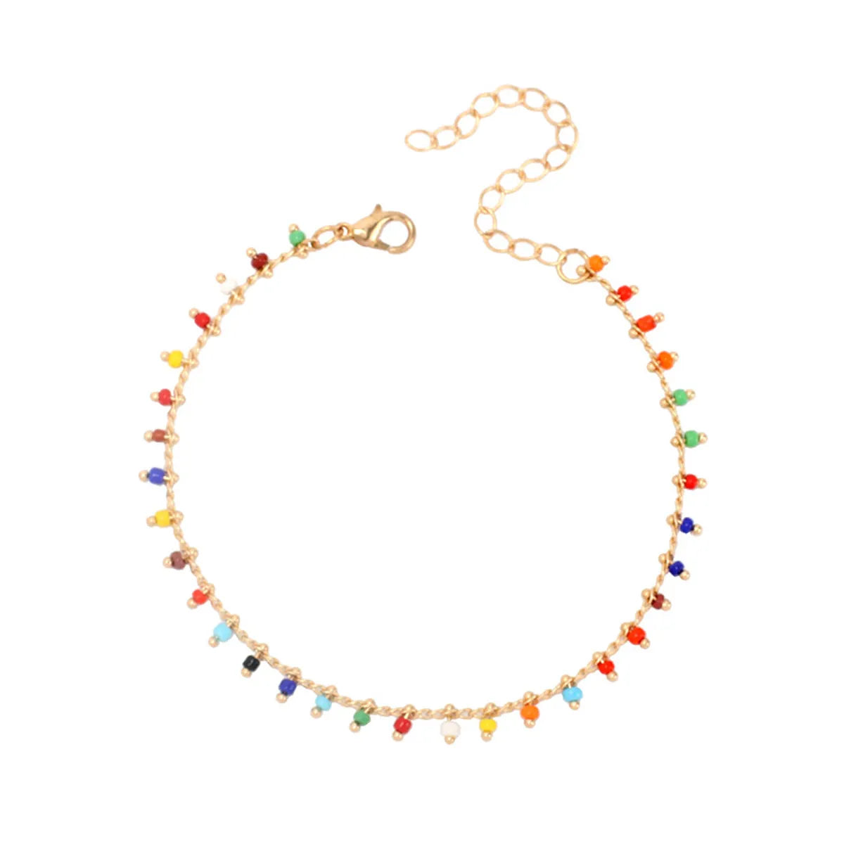 Multi-Layer Color Miyuki Beads Bohemian Anklet Wholesale Nihaojewelry