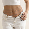 Multi-Layer Tassel Sequined Metal Waist Beach Rhinestone Alloy Body Chain