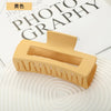 Multi-Size Frosted Grab Clip Square Clip Simple Temperament Hairpin Big Hair Shark Clip Hair Accessories