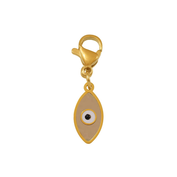 Multiaccessory Necklace Bracelet 316L Stainless Steel Furnace Vacuum Plated With Devil's Eye Pattern In Colorful Style