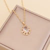 Multicolor Full Diamond Water Drop Women's Necklace With Water Wave Chain Made Of Glass Glaze And Artificial Crystal