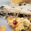 Multicolor Round Gem Ochain Necklace Plated With Real Gold Geometric Style