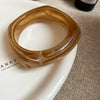 Multicolor Shaped Acrylic Resin Women's Handmade Light Luxury Niche Design Exaggerated Irregular Geometric Bracelet