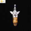 Multicolor Simple Bullet Shape Natural Stone Crystal Alloy Accessories Minimalist Pendant Necklace Jewelry