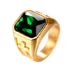 Multicolor Stainless Steel And Titanium Steel Punk Cross Ring For Men And Unisex With Geometric Pattern And Polishing Treatment