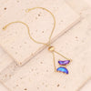 Multicolor Zircon Butterfly Copper Bracelet With Electroplating For Women
