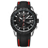 Multifunctional Chronograph Luminous Calendar Men's Alloy And Silicone Sports Quartz Watch With Round Dial