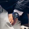 Multifunctional Chronograph Quartz Watch Alloy Case Mineral Strengthened Glass Mirror Silicone Strap Stainless Steel Clasp Round Dial Men's Watch