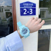 Multifunctional Couple's Sports Electronic Watch Plastic Case Silicone Strap