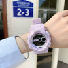 Multifunctional Couple's Sports Electronic Watch Plastic Case Silicone Strap