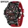 Multifunctional Electronic Sports Watch For Students Tpu Zinc Alloyabs Acrylic Mirror Round Dial