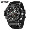 Multifunctional Electronic Sports Watch For Students Tpu Zinc Alloyabs Acrylic Mirror Round Dial