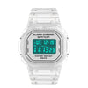Multifunctional Electronic Waterproof Resin Strap Sports Watch With Round Dial And Mineral Strengthened Mirror For Teenagers And Students