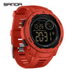 Multifunctional Electronic Waterproof Sports Men's Watch Resin Case And Strap Round Dial