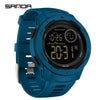 Multifunctional Electronic Waterproof Sports Men's Watch Resin Case And Strap Round Dial