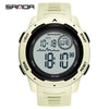 Multifunctional Electronic Waterproof Sports Men's Watch Resin Case And Strap Round Dial