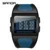 Multifunctional Electronic Waterproof Sports Watch Resin Case Resin Strap Stainless Steel Clasp Round Dial Men's Fashion