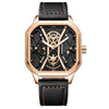 Multifunctional Fashion Men's Watch Alloy Case Stainless Steel Clasp And Strap Square Dial