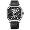 Multifunctional Fashion Men's Watch Alloy Case Stainless Steel Clasp And Strap Square Dial