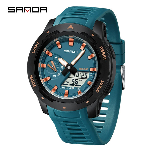 Multifunctional Luminous Electronic Watch For Students Abs Case Tpu Material Round Dial