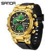 Multifunctional Luminous Men's Student Watch Zinc Alloy Acrylic Mirror Tpu Strap Round Dial