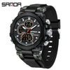 Multifunctional Luminous Men's Student Watch Zinc Alloy Acrylic Mirror Tpu Strap Round Dial