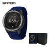 Multifunctional Outdoor Sports Watch Zinc Alloyabs Case Nylon Strap Round Dial Fstn Screen