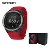 Multifunctional Outdoor Sports Watch Zinc Alloyabs Case Nylon Strap Round Dial Fstn Screen