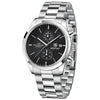 Multifunctional Quartz Movement Leather Strap Men's Business Leisure Calendar Watch With Stainless Steel Buckle And Round Dial