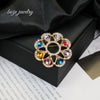 Multifunctional Rhinestone Brooch Zinc Alloy Geometric Electroplating For Women And Unisex