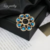 Multifunctional Rhinestone Brooch Zinc Alloy Geometric Electroplating For Women And Unisex