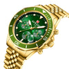 Multifunctional Sports Quartz Watch For Men Alloy Case Stainless Steel Band Round Dial