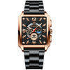 Multifunctional Sports Watch Metal Stainless Steel Round Waterproof Luminous