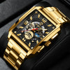 Multifunctional Sports Watch Metal Stainless Steel Round Waterproof Luminous
