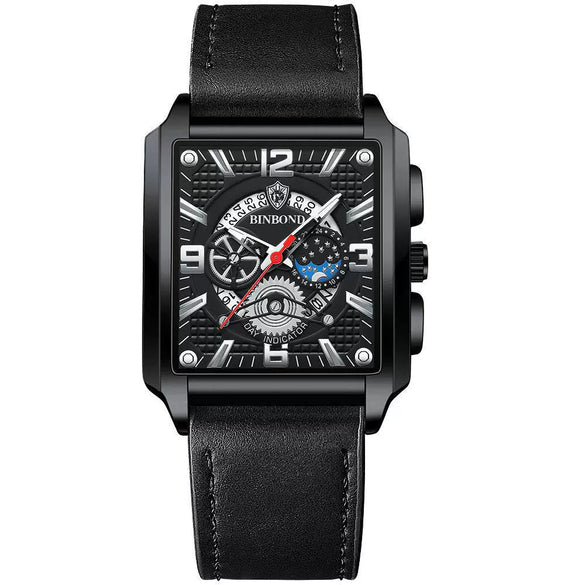 Multifunctional Sports Watch Metal Stainless Steel Round Waterproof Luminous
