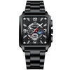 Multifunctional Sports Watch Metal Stainless Steel Round Waterproof Luminous