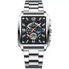 Multifunctional Sports Watch Metal Stainless Steel Round Waterproof Luminous