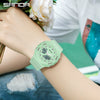 Multifunctional Sports Waterproof Electronic Watch Tpu Strap Abs Case Mineral Reinforced Glass Mirror Round Dial Universal Fashion